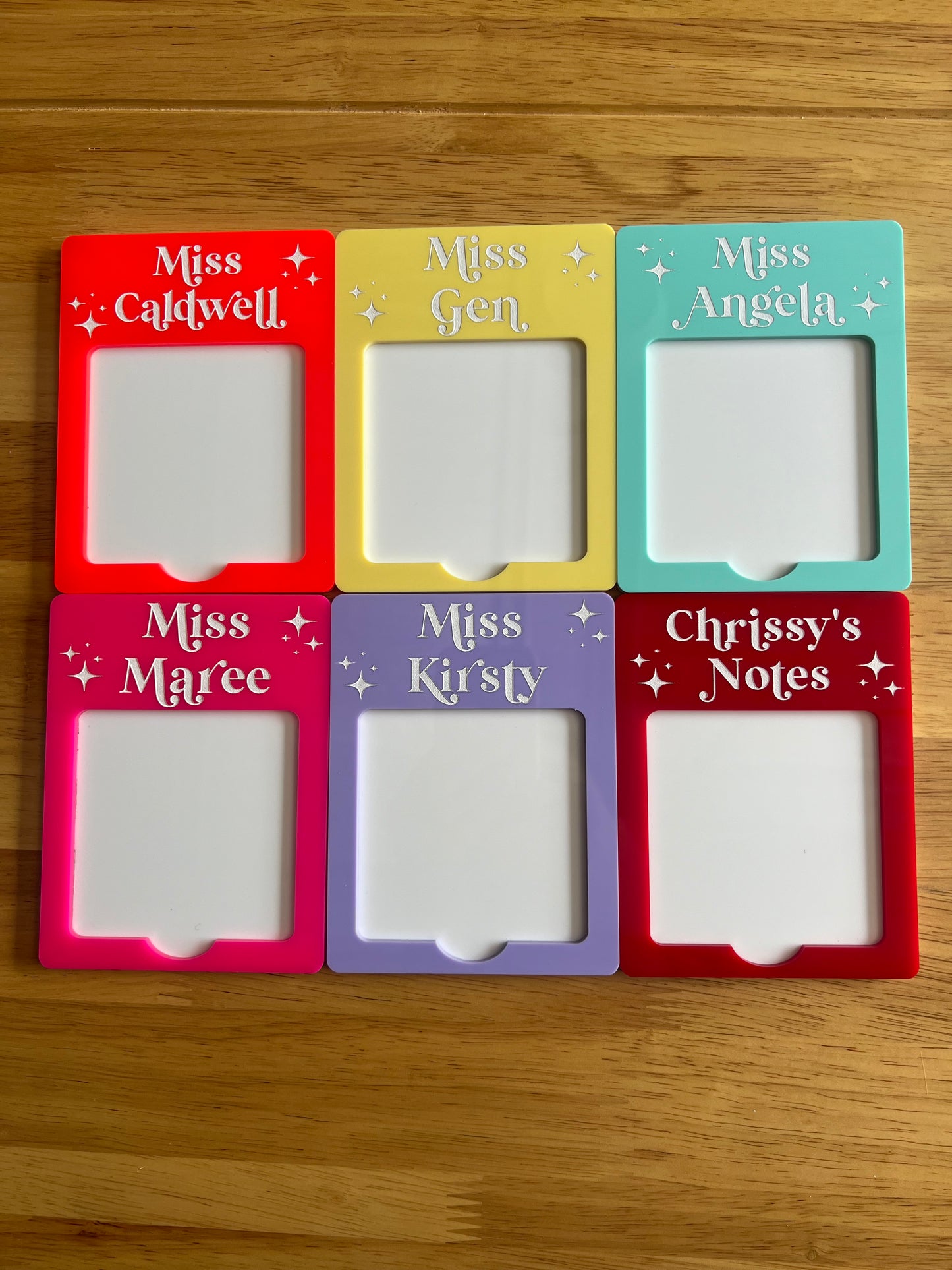 Personalised post it note holder