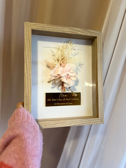 Dried Posie Shadow Frame