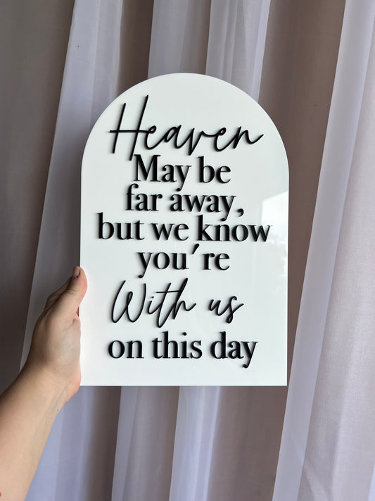 Remembrance wedding sign