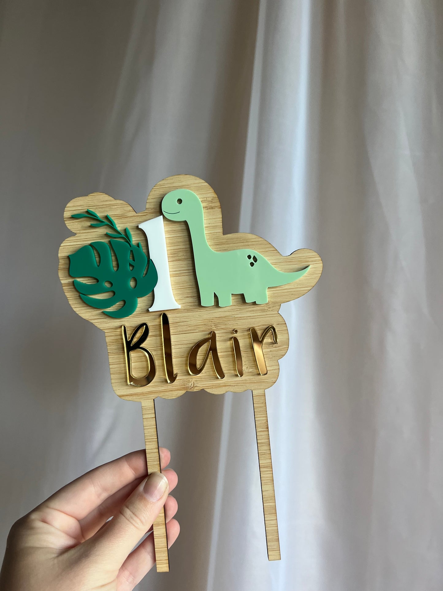 Dinosaur cake topper